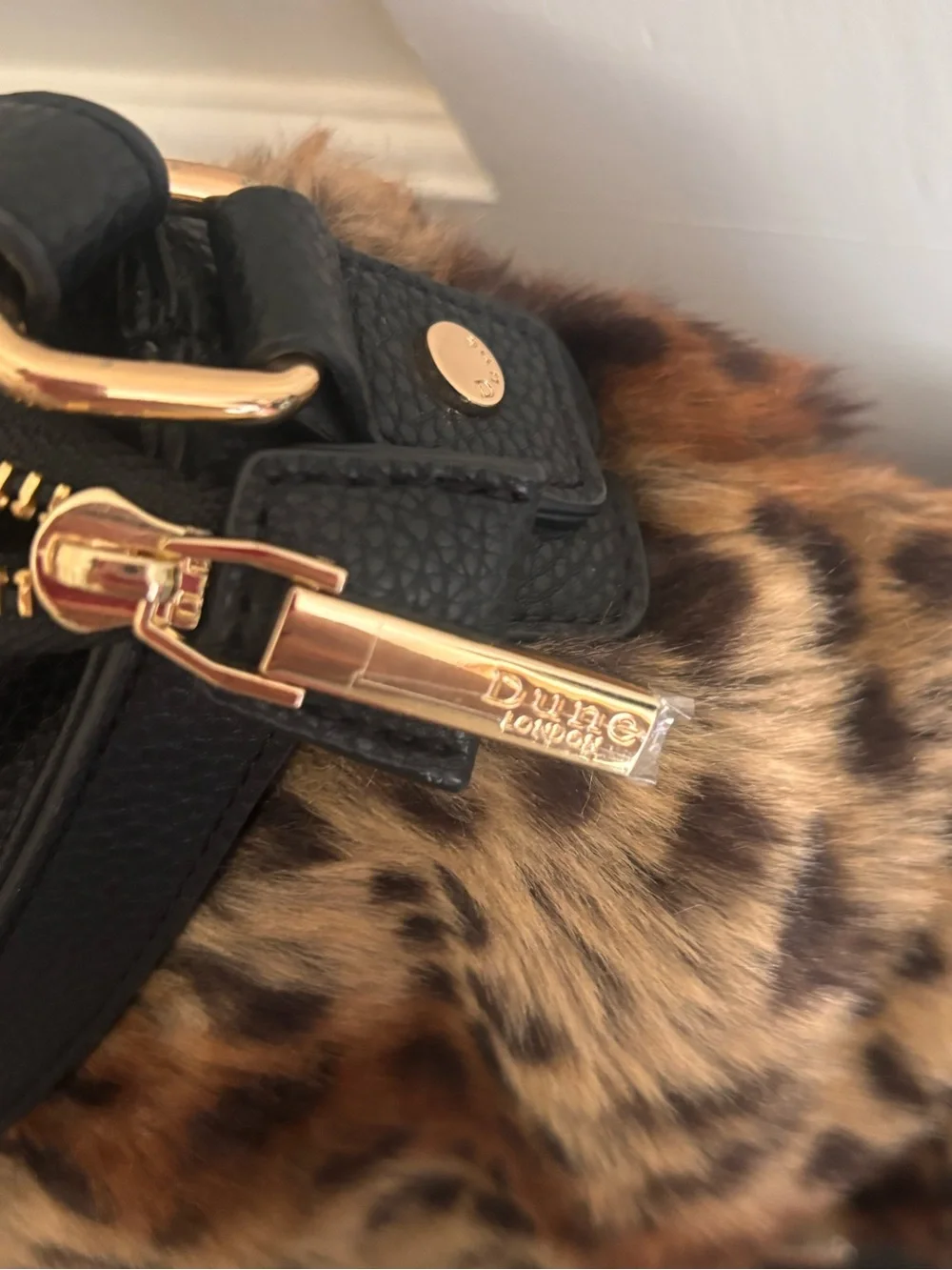 Dune London Leopard Fur Bag - New